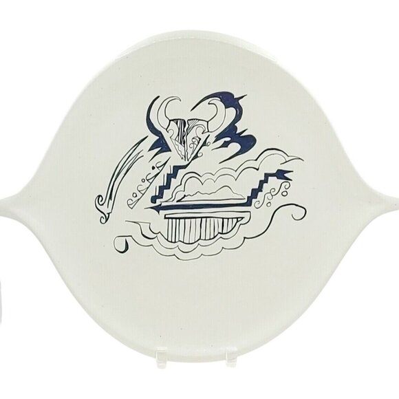 Vintage Norman Lansing Native American UTE Tribe 14"x11.5" Ceramic Art - Picture 1 of 8